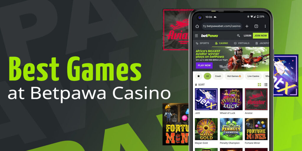 Casino games at Betpawa