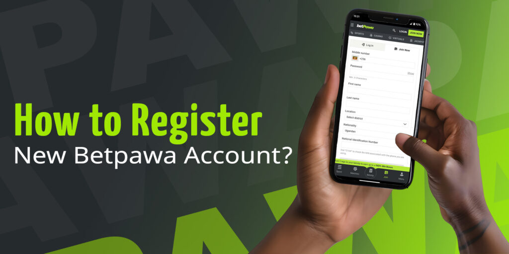 How to register a new account at Betpawa